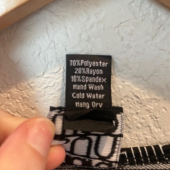 Clara Sun Woo Black & White Geometric Stripe Square Neck Top - Size XS - EUC - Picture 4 of 5